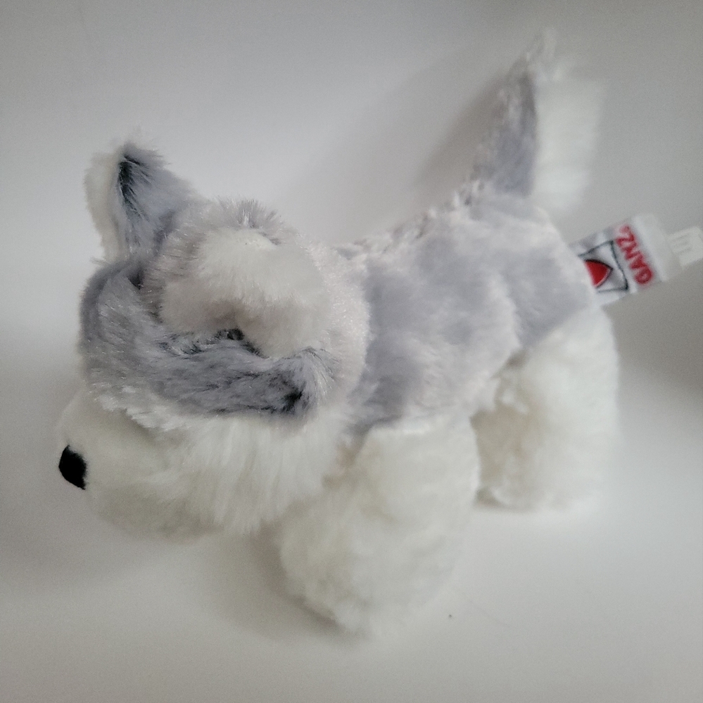 Ganz Webkinz Husky Dog Gray White Plush Stuffed Animal Toy No Code